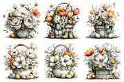 Spring Flower Basket Clipart, an Illustration by Daily.Designs (Thumbnail 3 of 8)