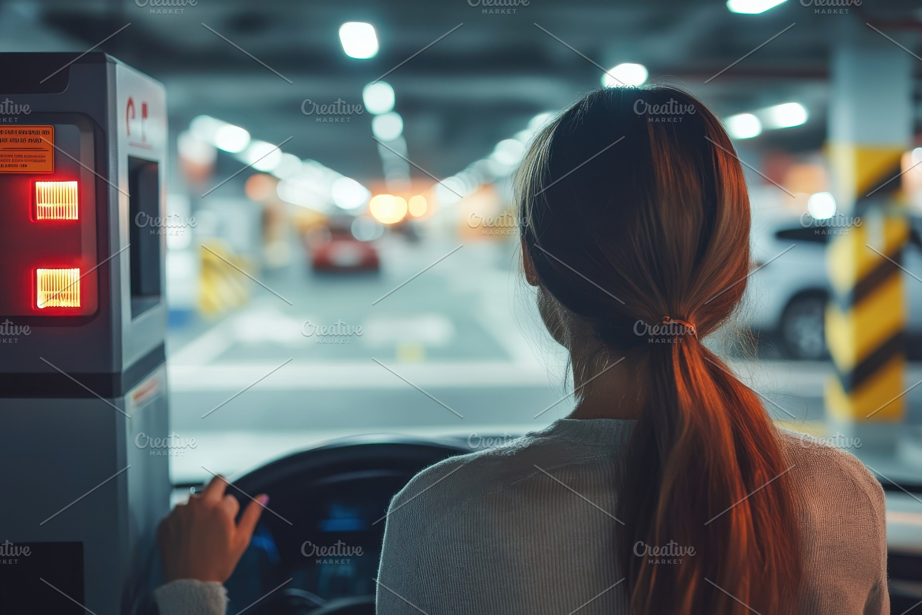 Close up of woman driving, a Photo by Pavel_design