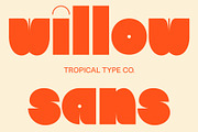 Willow Sans, a Sans Serif Font by Tropical Type (Thumbnail 1 of 11)
