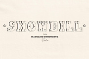 ShowBill Shadow Outline Display Font, a Slab Serif Font by Madeline ODonoghue Design (Thumbnail 1 of 5)