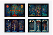 Sati Collection · Sacred Trees, a Decorative Illustration by milatovar (Thumbnail 2 of 14)