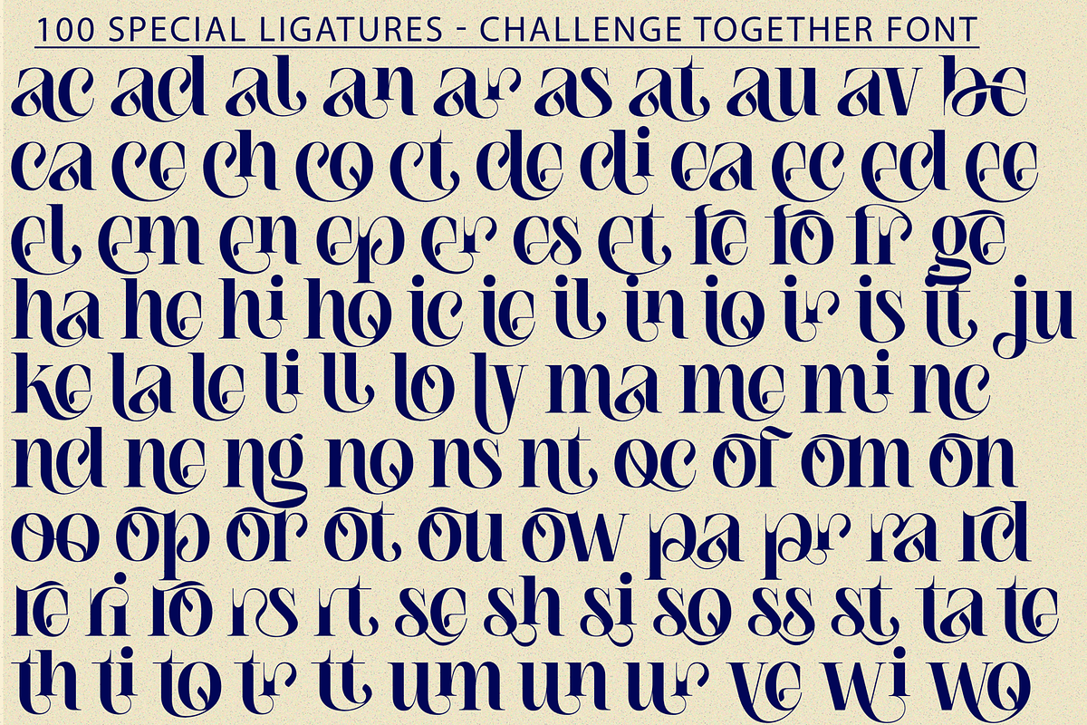 Challenge Together Font, a Serif Font by 177Studio (Photo 6 of 7)