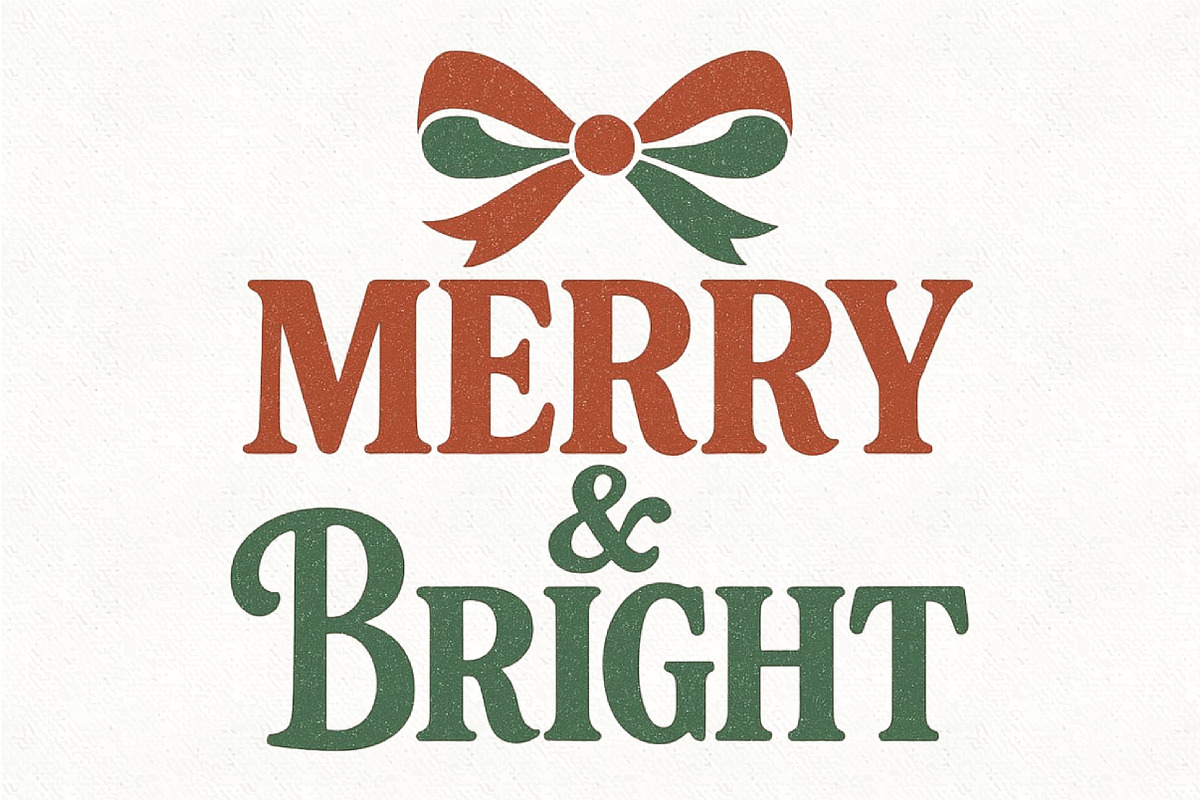 Merry and Bright Coquette Christmas, an Illustration by CraftArtStudio (Photo 1 of 4)