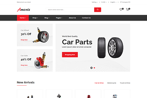 Aments - Car Accessories Shop HTML