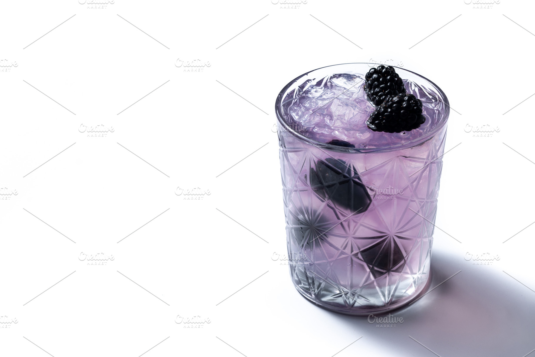 Bramble cocktail with blackberries and crushed Ice., a Food & Drink Photo by etorres69