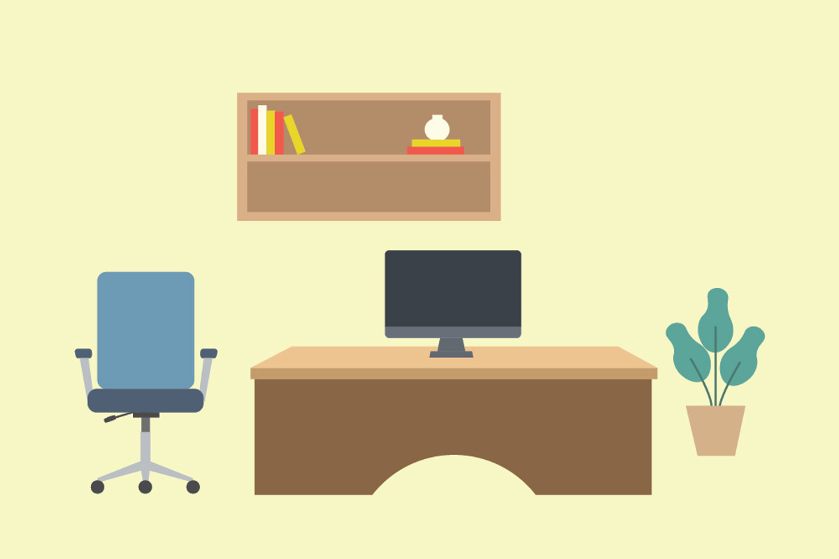 23 Essential Workplace Furniture Set, an Object Illustration by jongcreative (Photo 5 of 5)