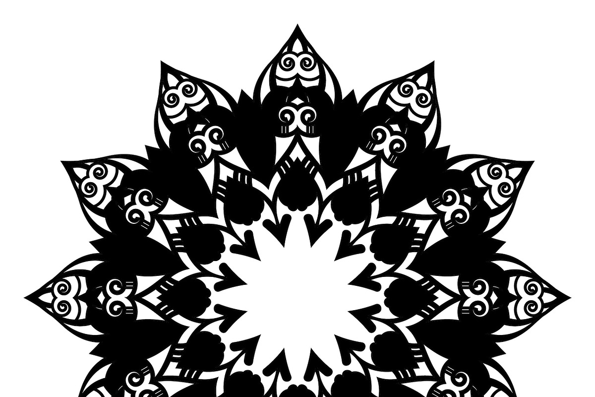27 mandala vector backgrounds design, a Pattern Graphic by NJ Himel (Photo 17 of 28)