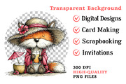 Whimsical Summer Foxs Clipart, an Illustration by Dream Creation (Thumbnail 6 of 6)
