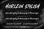 Horizon Stylish, a Handwritten Font by Yoga Letter (Thumbnail 9 of 11)