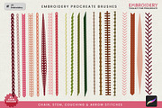 Embroidery Toolkit Procreate Brushes, a Brush Add-On by Julia Dreams (Thumbnail 3 of 9)