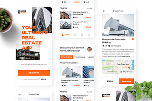 Home Hunt - Ultimate Real Estate App, an UI Kit Template by Panen Creative