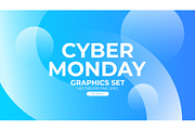 Cyber Monday Graphics Set, a Seasonal Illustration by Finevector (Thumbnail 1 of 7)