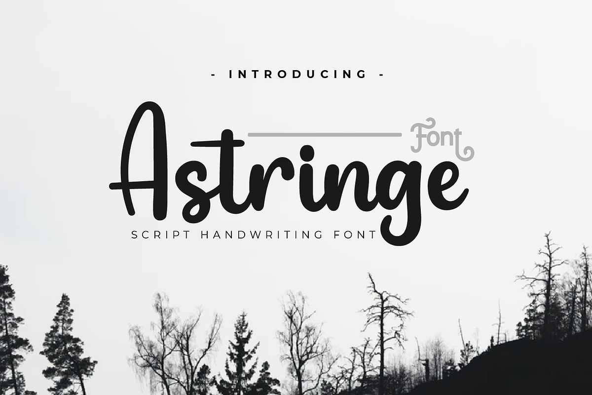 Astringe, a Script Font by twinstd (Photo 1 of 10)