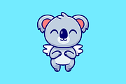 Cute Koala Angel Flying Cartoon, an Animal Illustration by Catalyst Labs (Thumbnail 2 of 3)