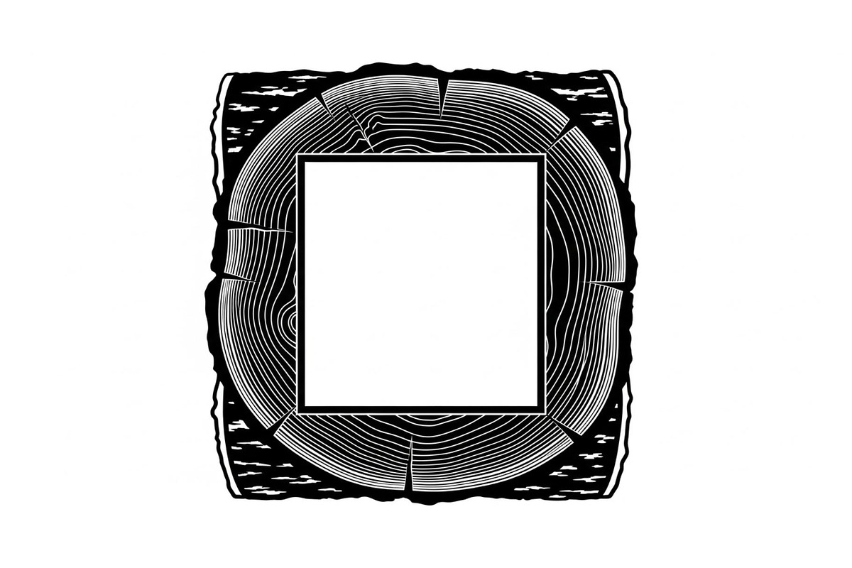Rustic Wood Slice Frame Bundle, an Illustration by yasushie (Photo 29 of 31)