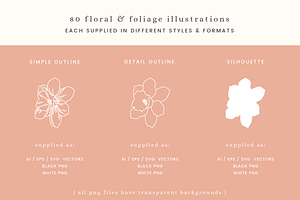 English Garden Vector Illustrations