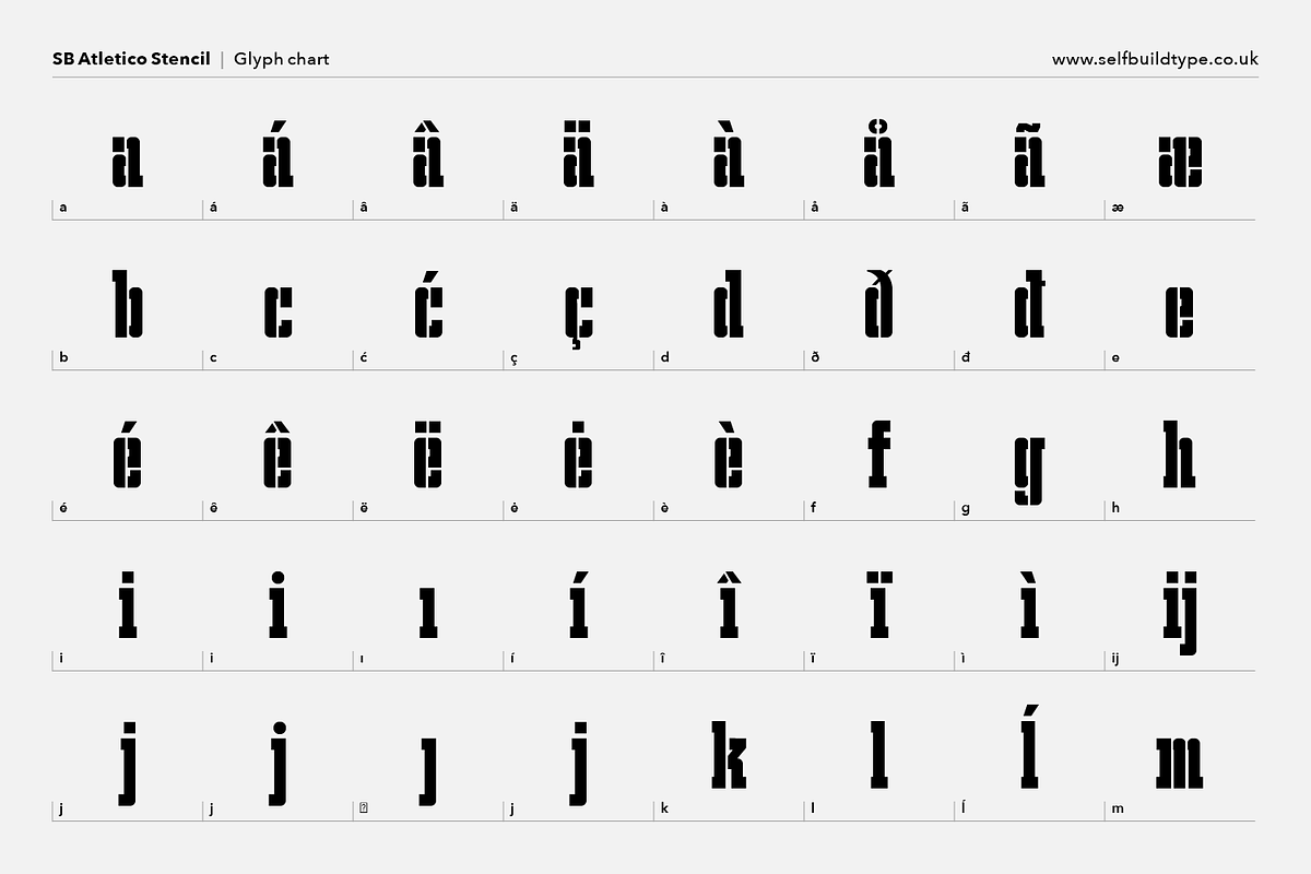 Atletico - Stencil font, a Slab Serif Font by SelfBuild Type (Photo 8 of 11)
