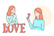 Valentines, Love Illustration, a Person Illustration by Nuburu (Thumbnail 6 of 6)