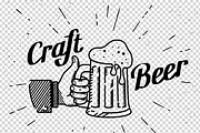 Thumbs up cold craft beer, a Food Illustration by Julia Tim (Thumbnail 5 of 5)
