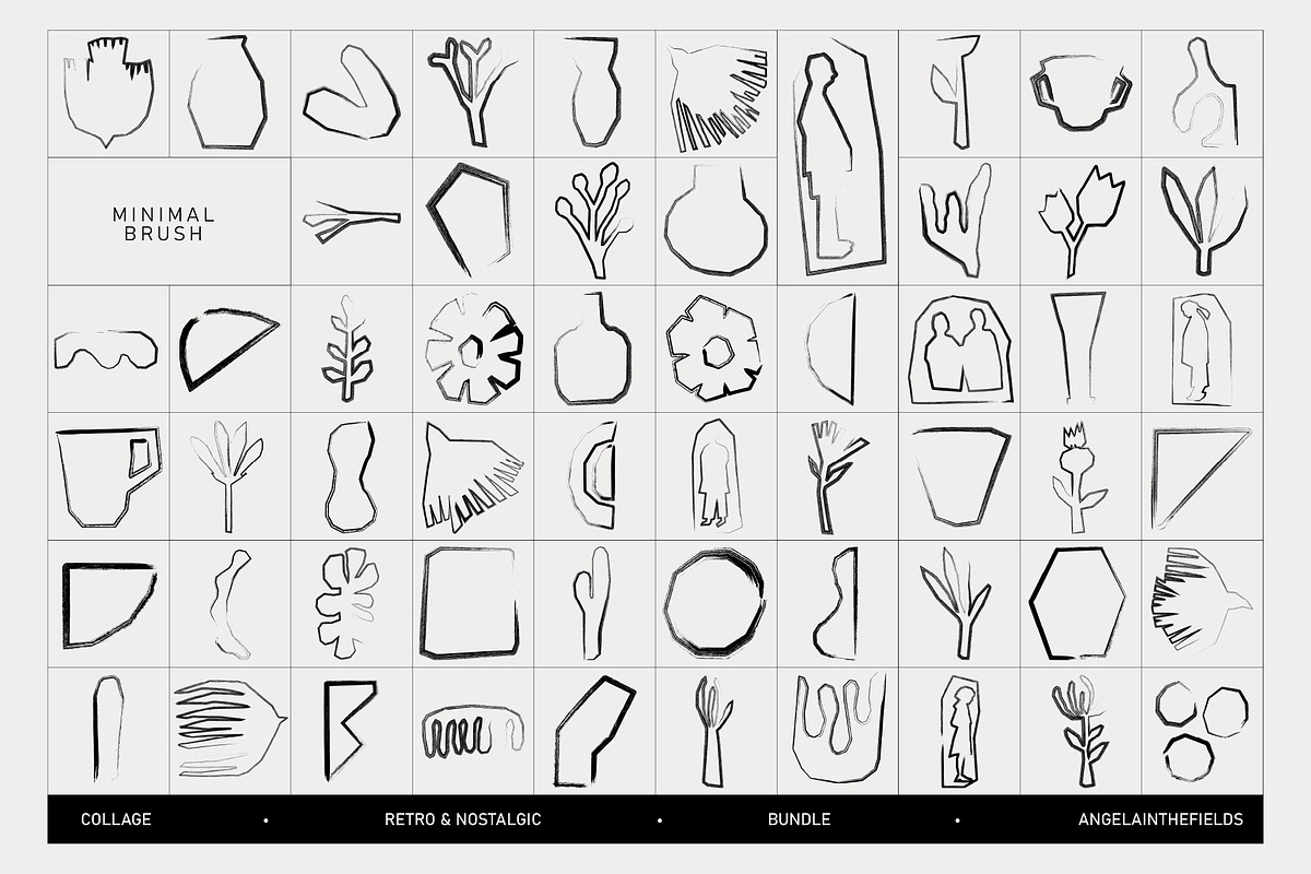 Art Collage Bundle 300+, an Object Illustration by angelainthefields (Photo 8 of 16)