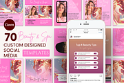 70 Beauty & Spa Template Pack, a Social Media Template by Design Space (Thumbnail 1 of 5)