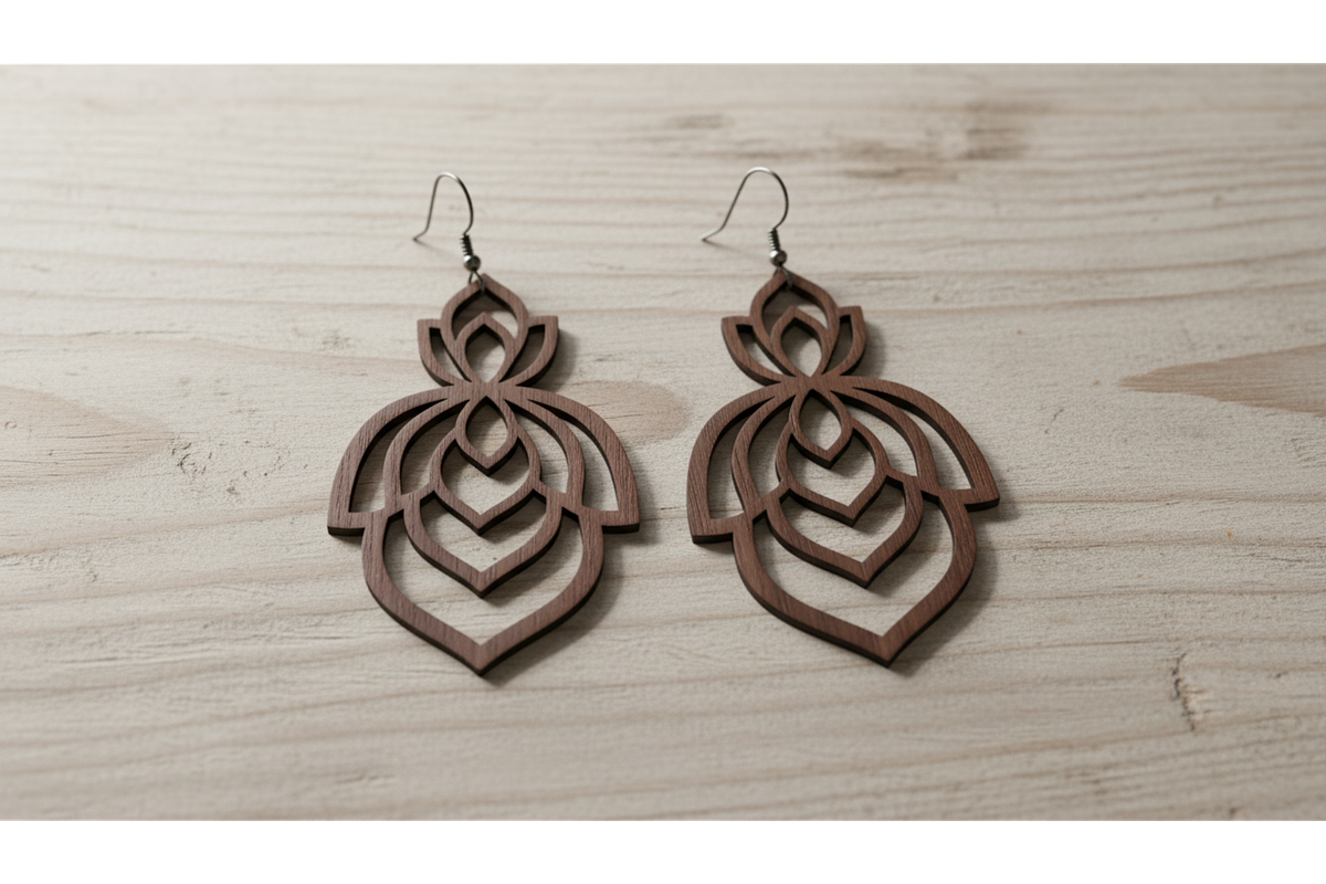 Botanical Earring SVG Set, a Graphic by musafir_fashion (Photo 6 of 11)