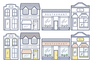 13 Business Buildings Vector