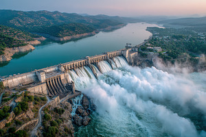 Majestic Dam Water Power Green River, a Photo by Pixeness Studio