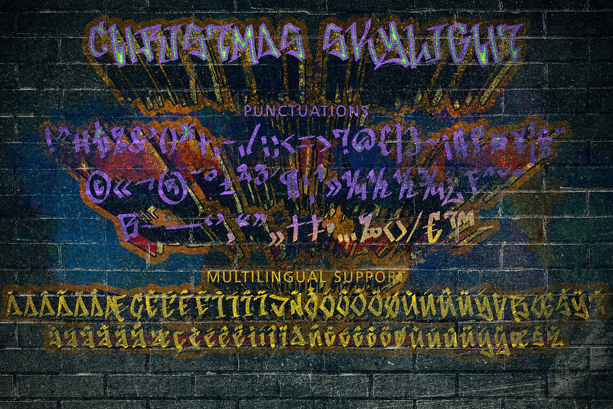 Christmas Skylight, a Blackletter Font by Yoga Letter (Photo 8 of 8)