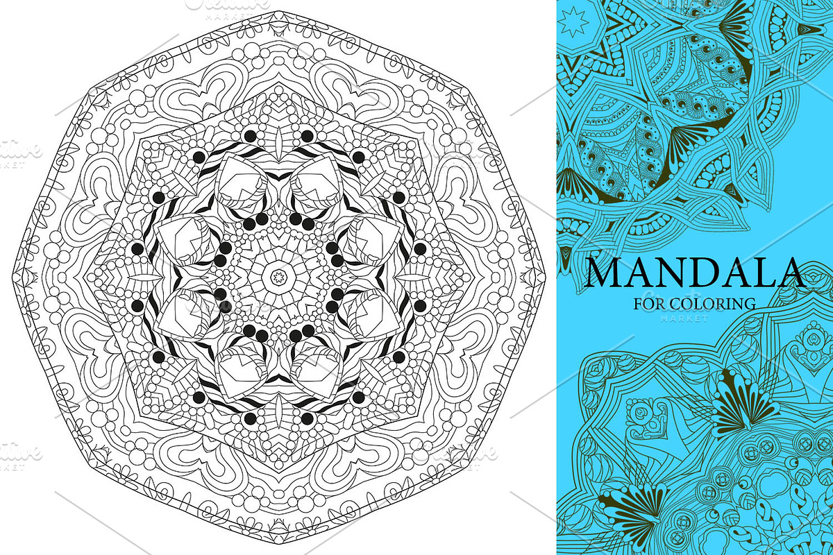 Mandalas for coloring12, an Object Graphic by Watercolor fantasy (Photo 4 of 9)
