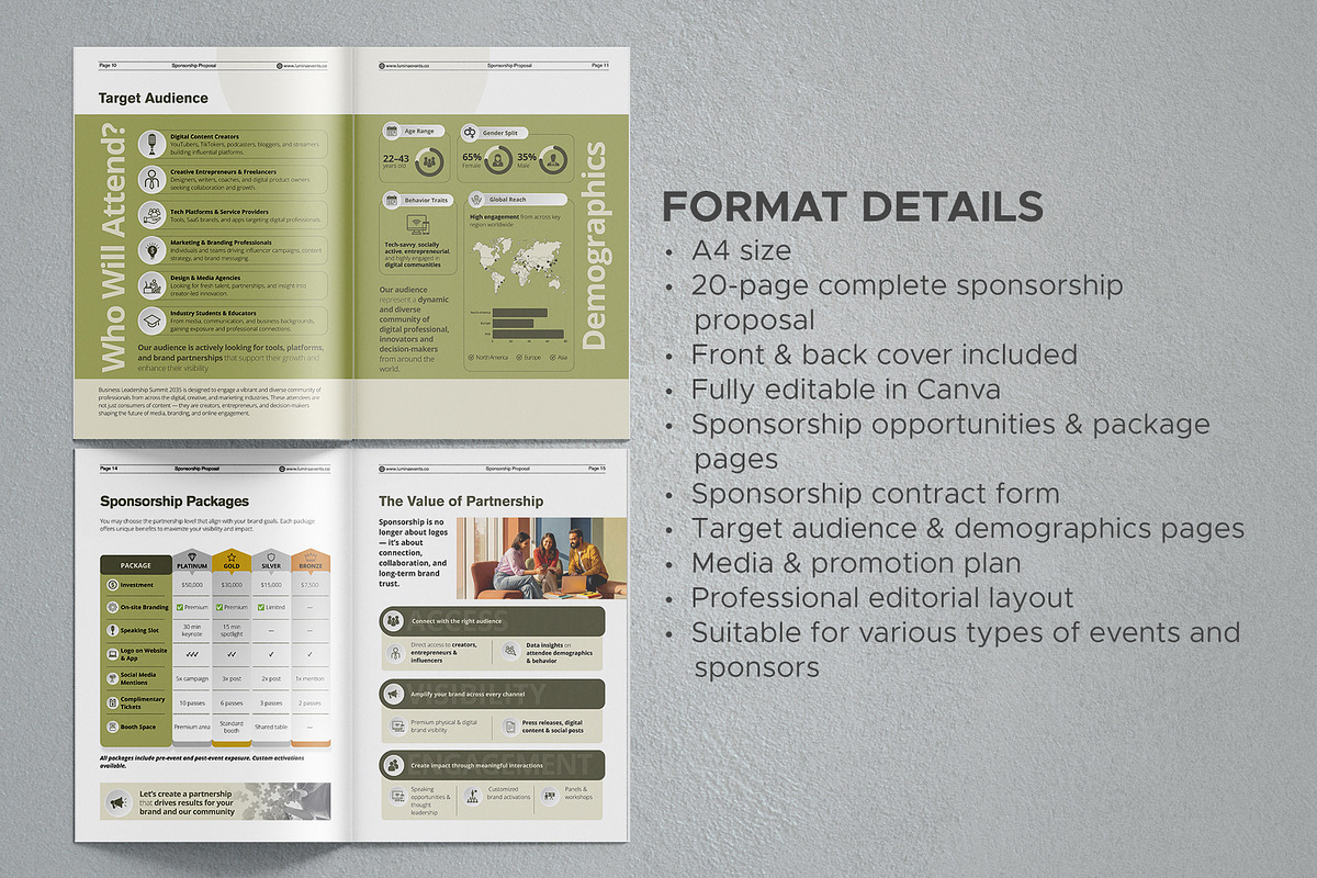 Sponsorship Proposal Template, a Brochure Template by Oshin Design (Photo 4 of 5)