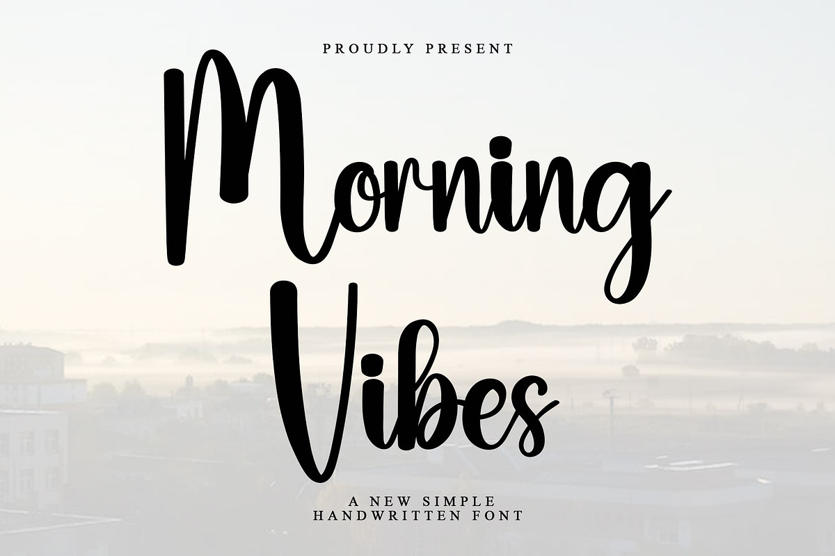 Morning Vibes, a Handwritten Font by InermediaSTUDIO (Photo 1 of 7)