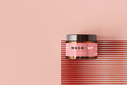 Amber Glass Cosmetic Jar Mockups, a Cups & Container Mockup by pmvch (Thumbnail 26 of 26)