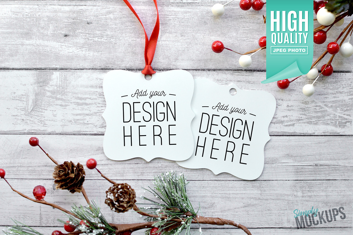 Prague Ornament Mockup - 2 Sided, a Product Mockup by Simply Mockups (Photo 1 of 2)