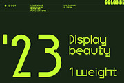 c-dot display typeface, a Sans Serif Font by Colosse Foundry (Thumbnail 4 of 8)