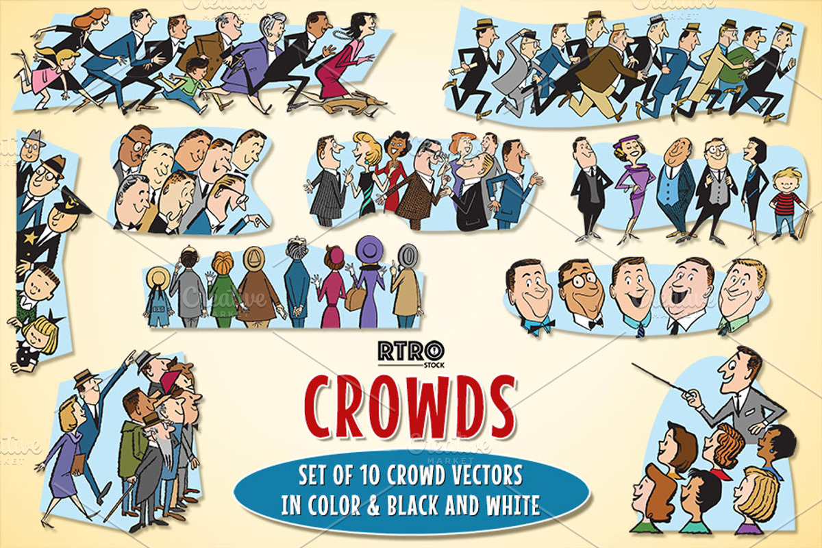 RTRO Crowds 1, a Person Illustration by RTRO Stock (Photo 1 of 5)