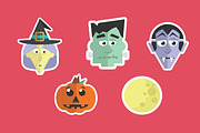 Halloween Stickers, an Illustration by patrickahardy (Thumbnail 2 of 3)