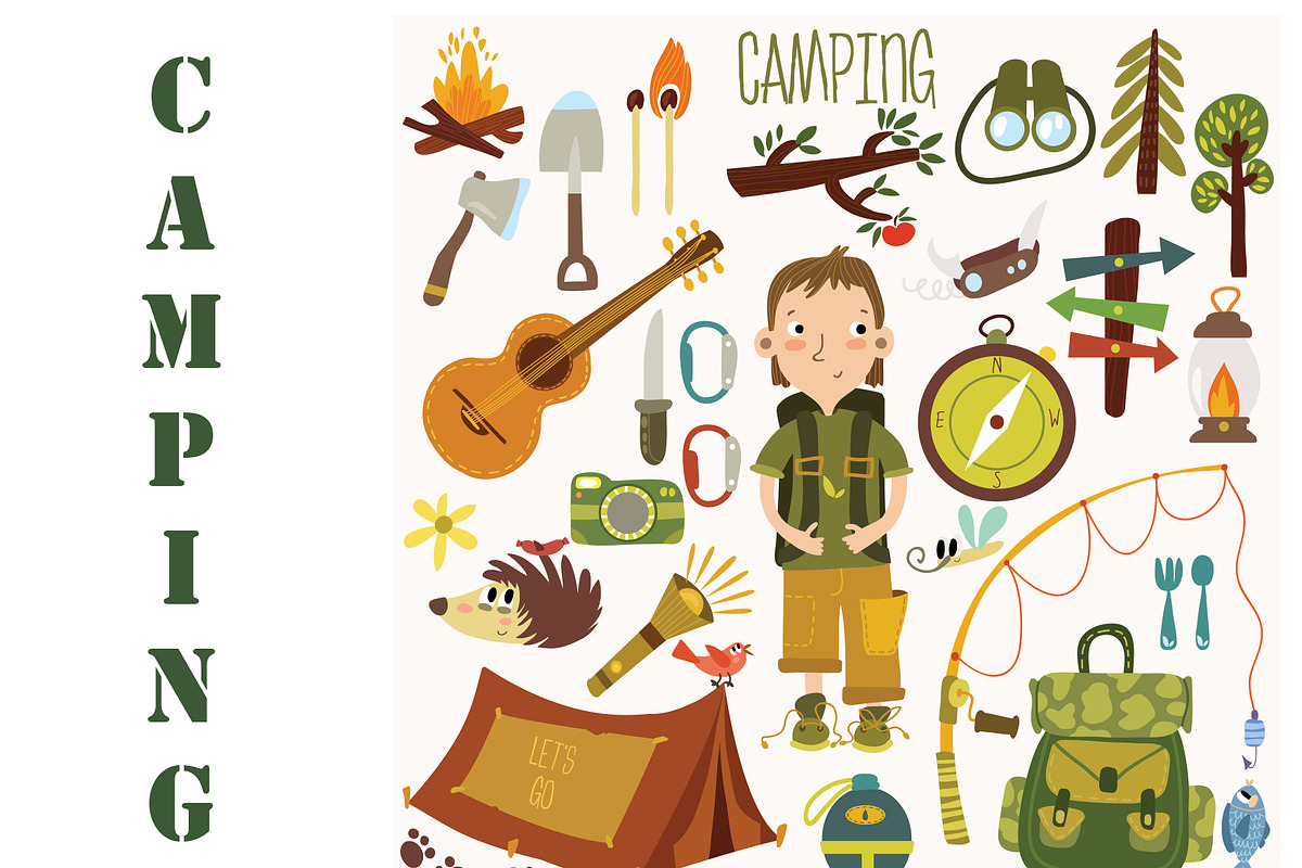 Camping, an Illustration by Ovocheva (Photo 1 of 2)