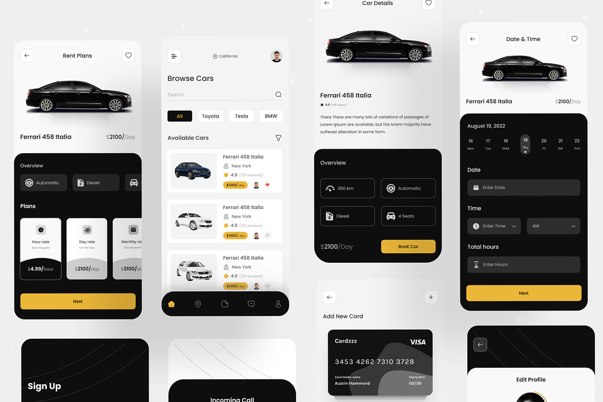 Car Rental Mobile App IOS kit, a Templates & Theme by devsnet (Photo 7 of 8)