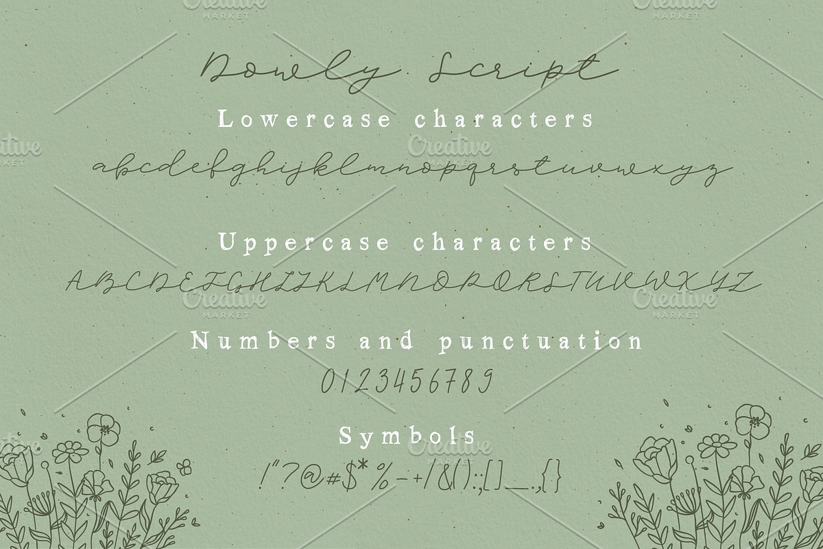 Dowly Font, a Handwritten Font by Anna (Photo 4 of 11)