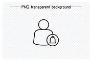 User Profile and Ui Icons Set, an Outline Icon by Designfour (Thumbnail 6 of 7)