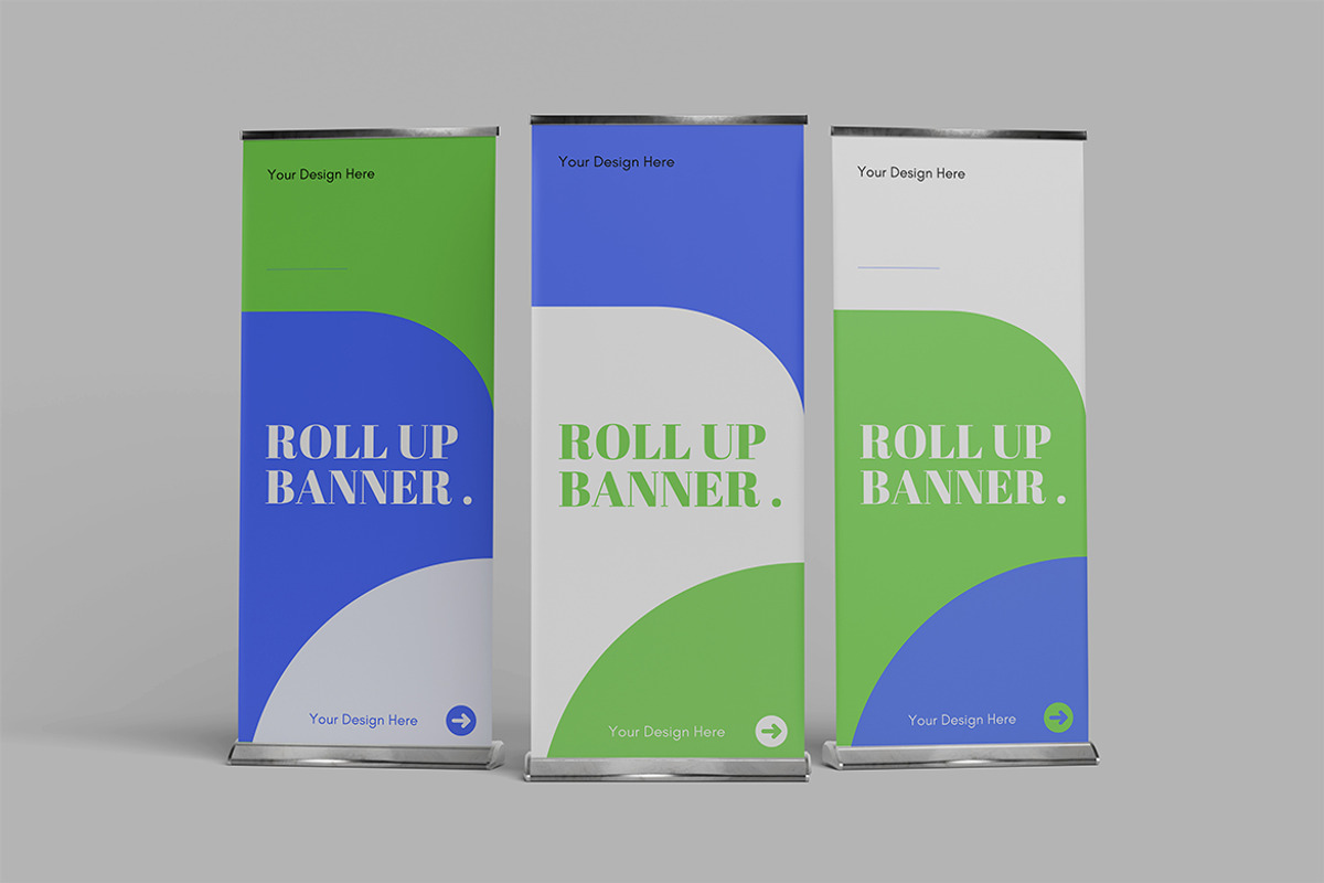 Roll Up Banner Mockup, an Advertising Mockup by Pikachudesign (Photo 4 of 5)