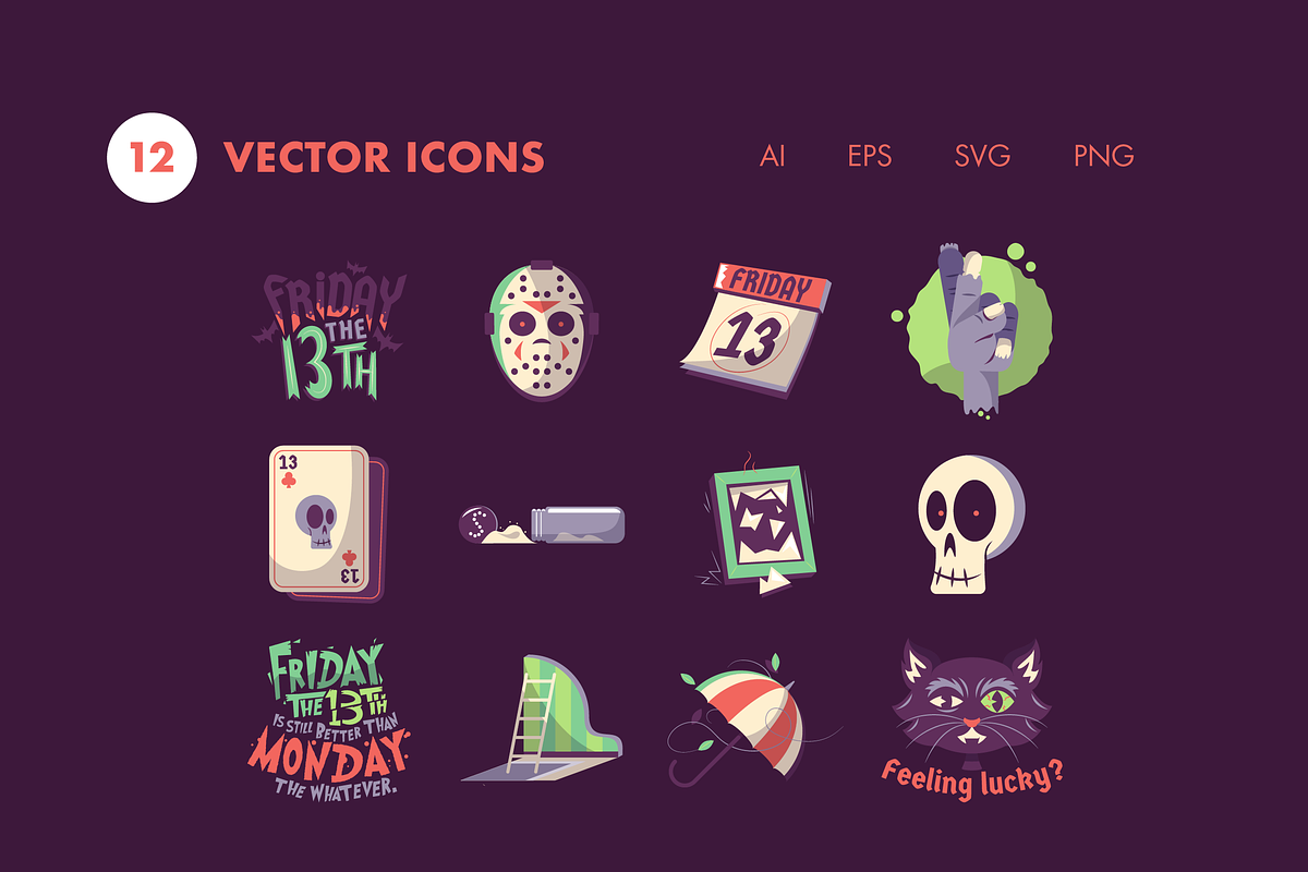 12 Friday the 13th Icons, an Illustration by Hello Mister Frank (Photo 3 of 4)