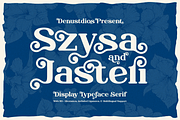 Szysa Jasteri Display Typeface Serif, a Serif Font by Denustudios (Thumbnail 1 of 12)