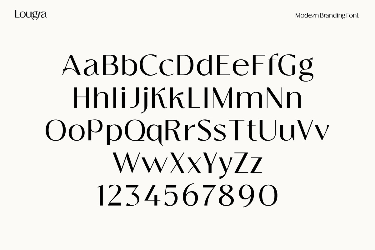 Lougra - Modern Branding Font, a Sans Serif Font by creativemedialab (Photo 11 of 12)