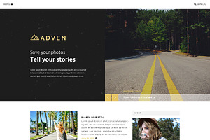 ADVEN - A BLOG PSD TEMPLATE