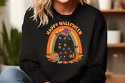 Happy Halloween Cat with Rainbow PNG, an Illustration by Craft Nest (Thumbnail 4 of 6)