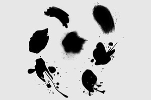 7x Paint Splatter Procreate Brushes