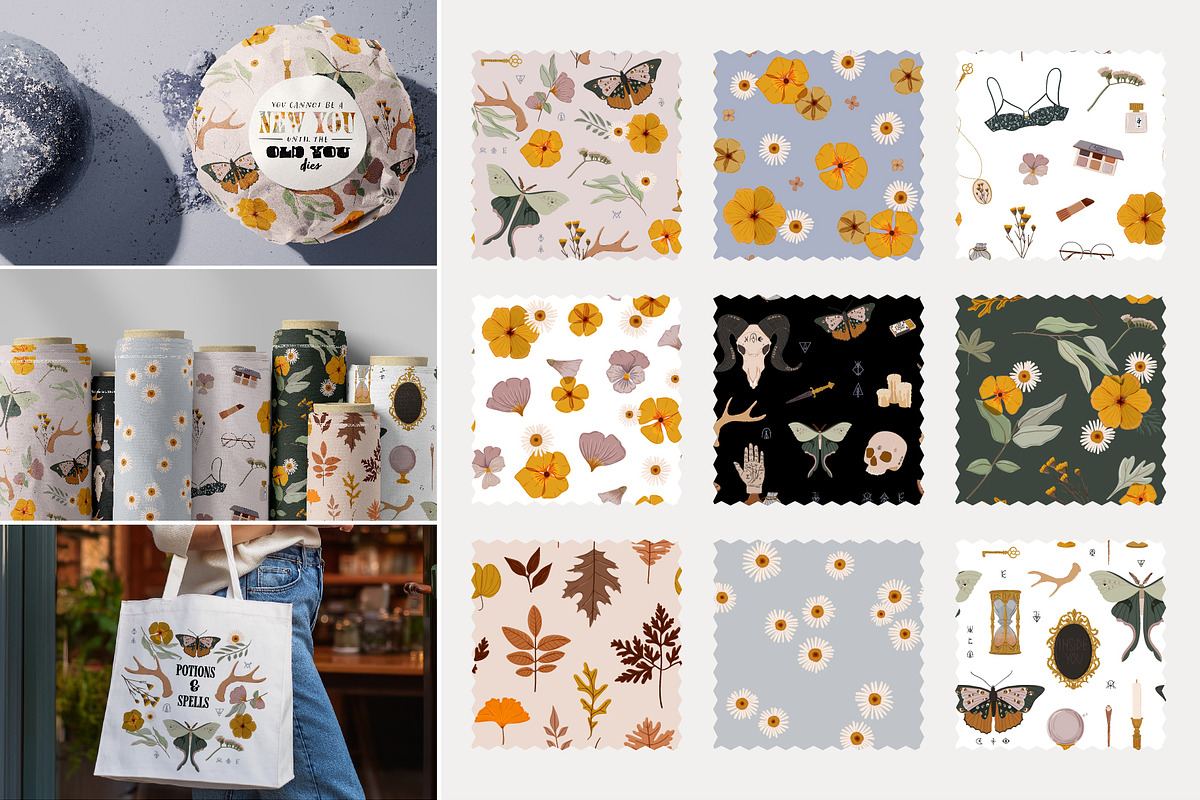 Botany & Halloween mystery BUNDLE, a Decorative Illustration by Ruslana Lubenets (Photo 28 of 47)