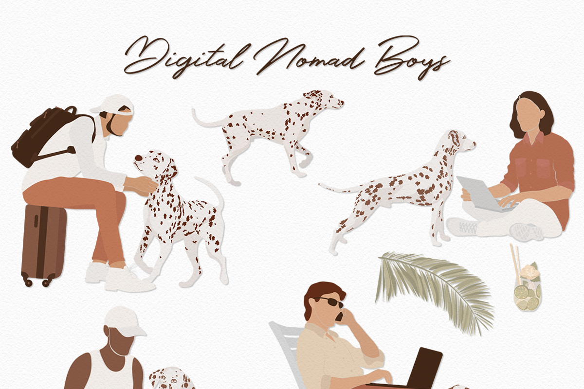 Digital Nomad Boys Illustration Set, a Work Illustration by Irena Art (Photo 12 of 13)